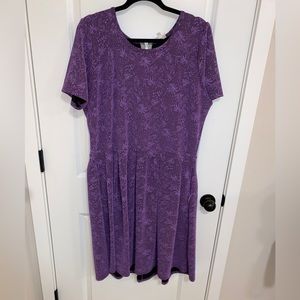 Purple LuLaRose Vault Amelia (Dress with Pockets) 3xl